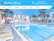 Tablet Screenshot of kolibriresort.com